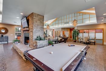 Clubhouse Lounge With Pool Table